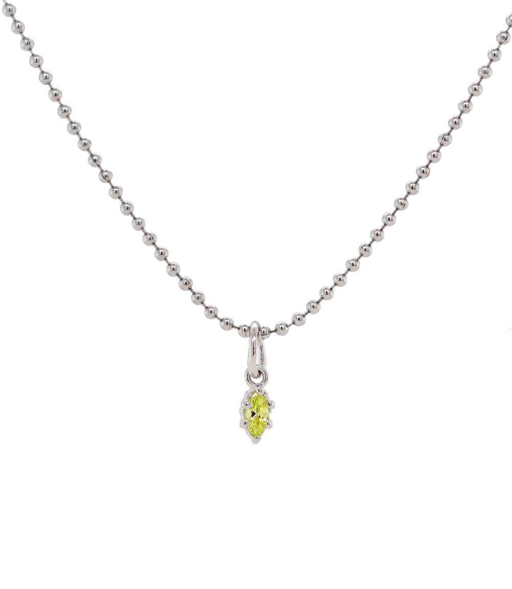 The Peridot Teardrop Chain