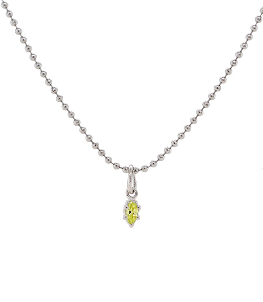 The Peridot Teardrop Chain