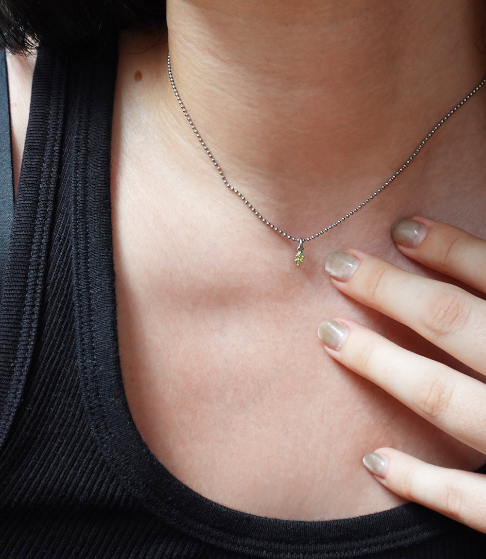 The Peridot Teardrop Chain